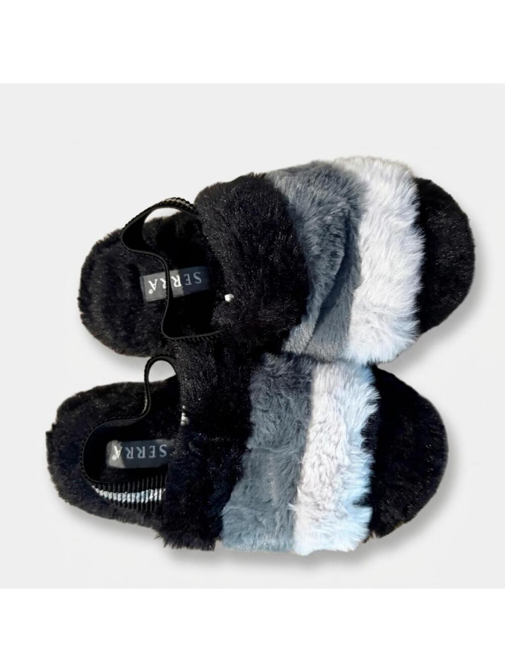 Serra Faux Fur Slide Sandals Size 5/6 NWOT